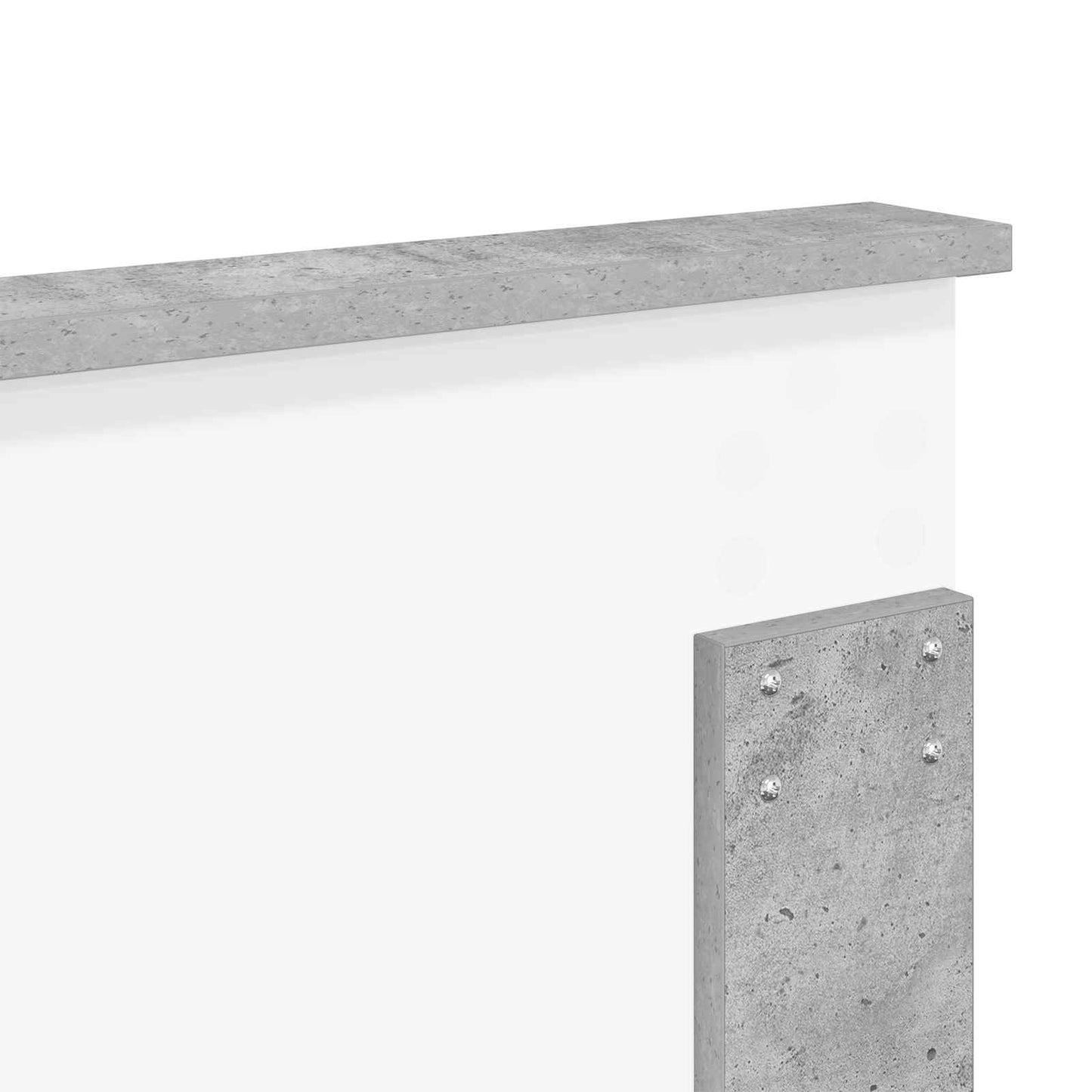 Headboard Concrete Grey Engineered wood