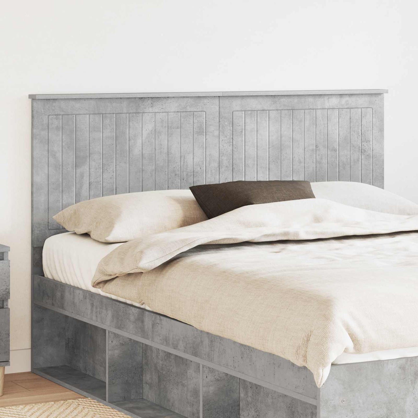 Headboard Concrete Grey Engineered wood