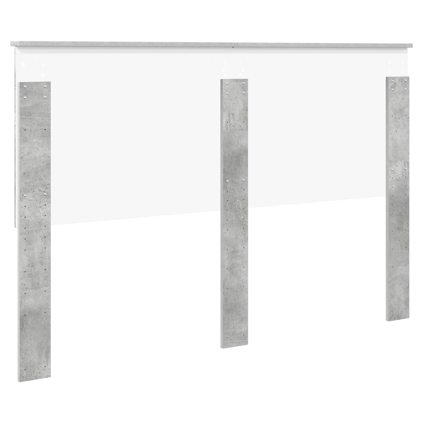 Headboard with Headboard Concrete Grey 150 cm Engineered wood