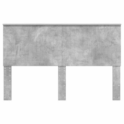 Headboard with Headboard Concrete Grey 150 cm Engineered wood