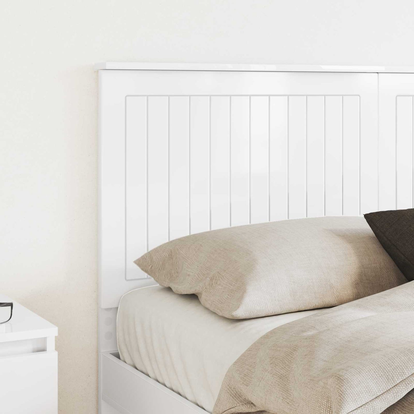 Headboard Gloss White Engineered wood