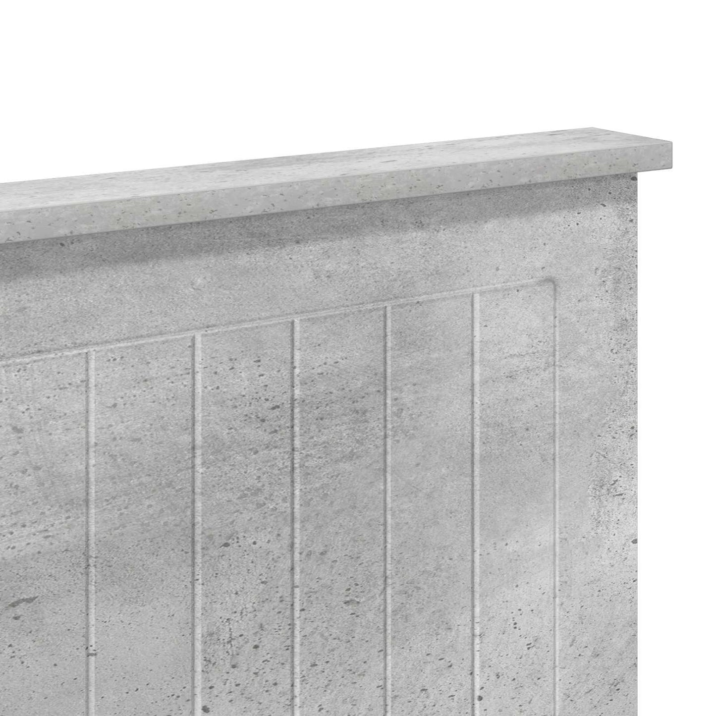 Headboard Concrete Grey Engineered wood