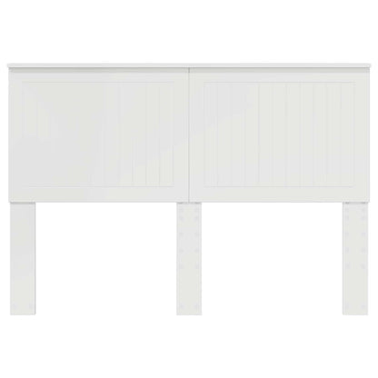 Headboard with Headboard Gloss White 140 cm Engineered wood