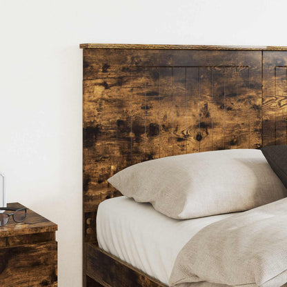 Headboard with Headboard Smoked Oak 140 cm Engineered wood