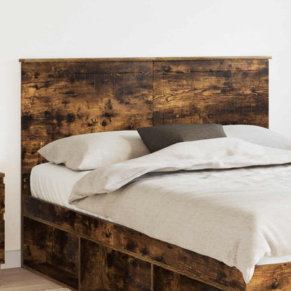 Headboard with Headboard Smoked Oak 140 cm Engineered wood