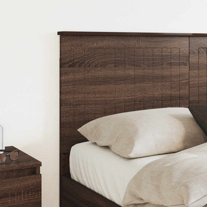 Headboard with Headboard Brown Oak 140 cm Engineered wood