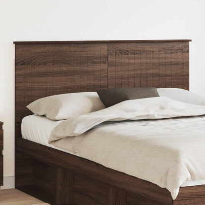 Headboard with Headboard Brown Oak 140 cm Engineered wood
