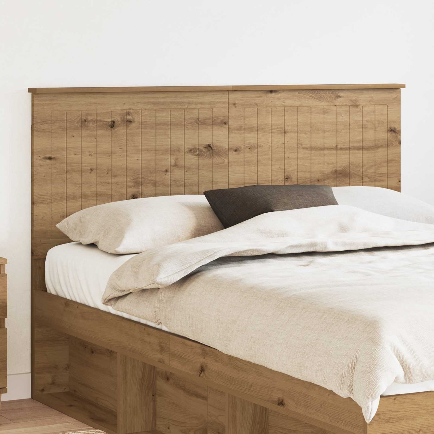 Headboard with Headboard Artisan Oak 140 cm Engineered wood