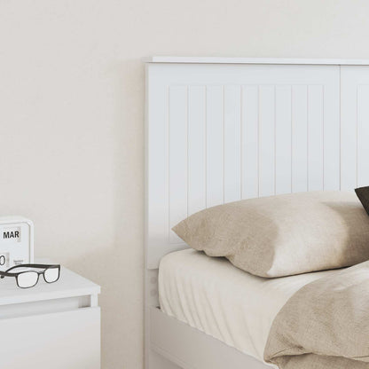 Headboard with Headboard White 135 cm Engineered wood