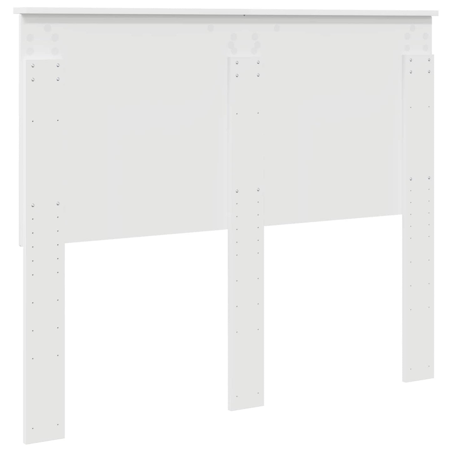 Headboard with Headboard White 135 cm Engineered wood