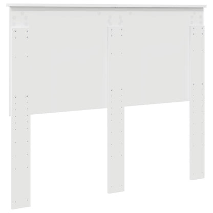 Headboard with Headboard White 135 cm Engineered wood