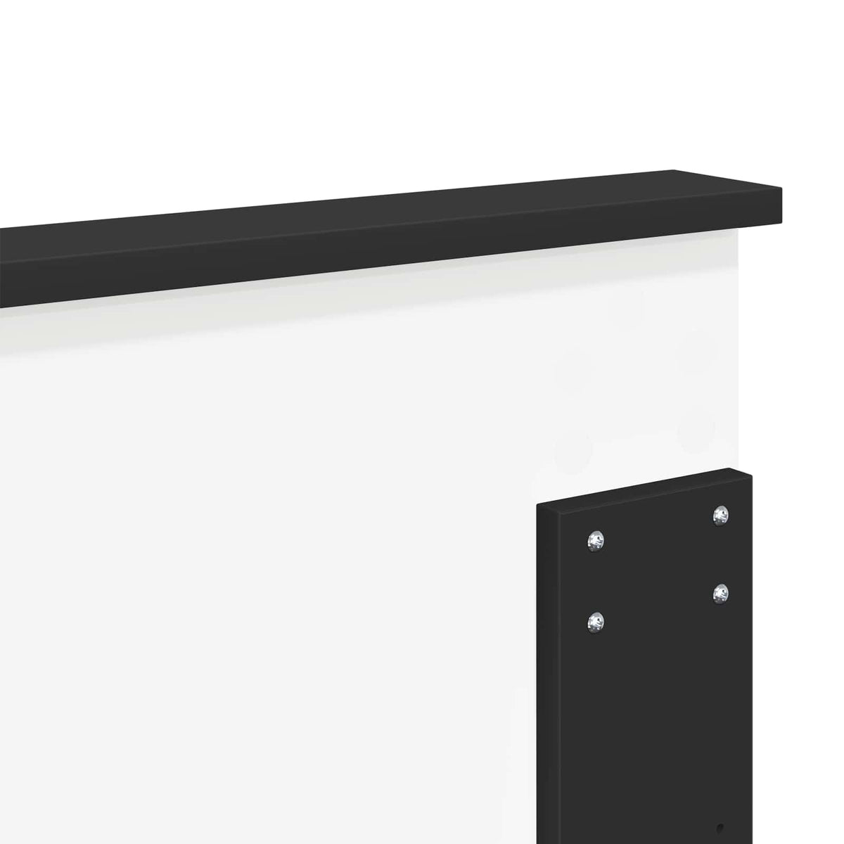 Headboard Black Engineered wood