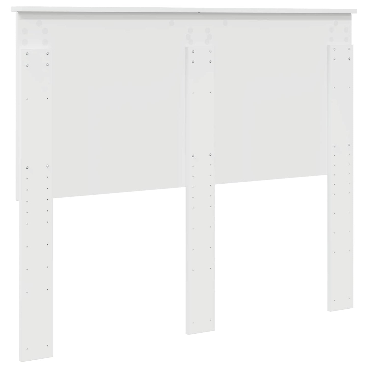 Headboard with Headboard Gloss White 135 cm Engineered wood