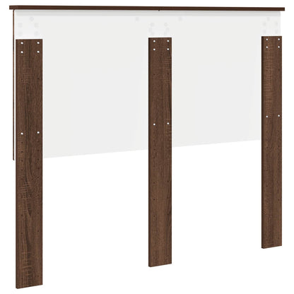 Headboard with Headboard Brown Oak 135 cm Engineered wood