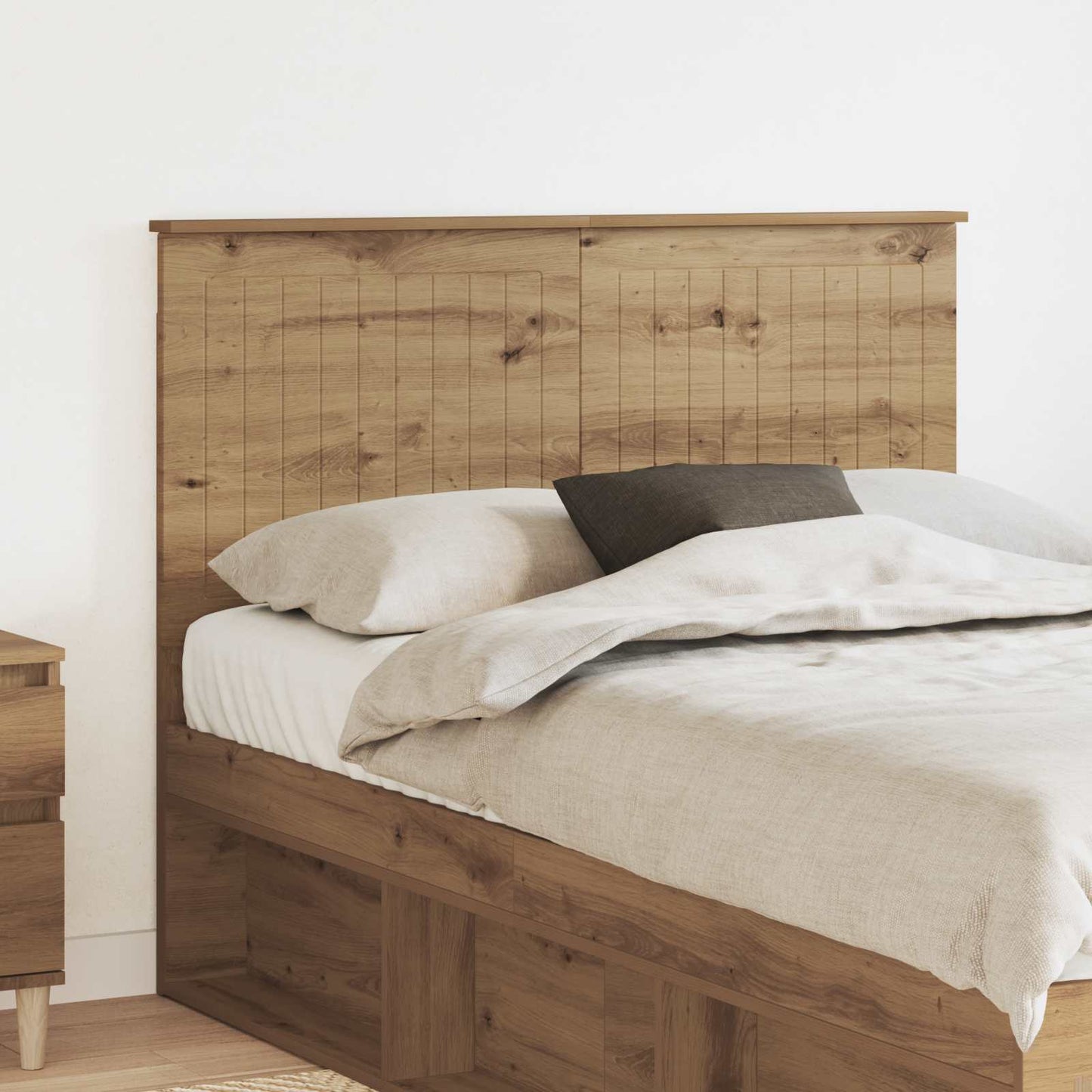 Headboard with Headboard Artisan Oak 135 cm Engineered wood