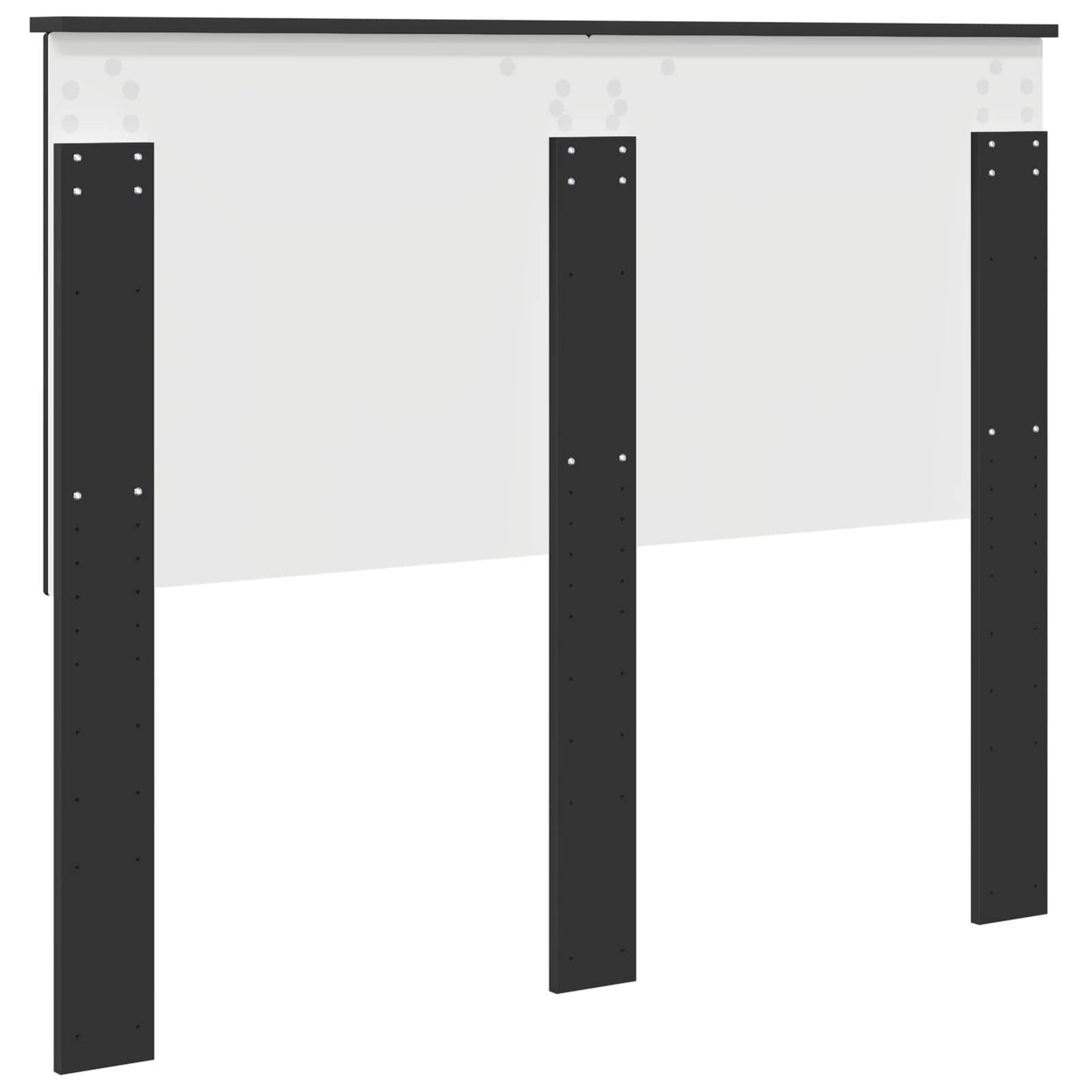 Headboard with Headboard Black Oak 120 cm Engineered wood