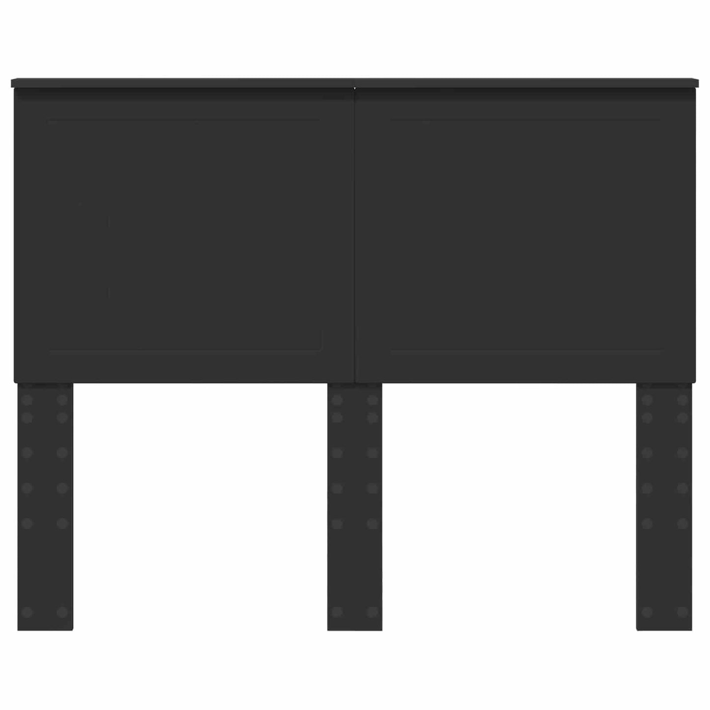 Headboard with Headboard Black Oak 120 cm Engineered wood