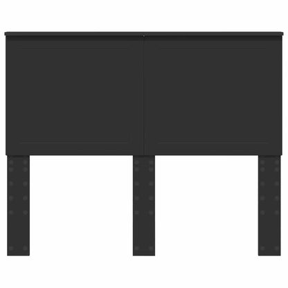 Headboard with Headboard Black Oak 120 cm Engineered wood