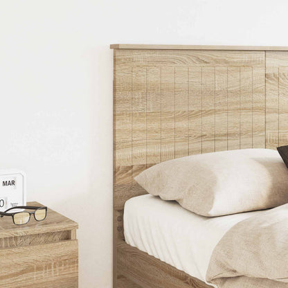 Headboard with Headboard Sonoma Oak 120 cm Engineered wood