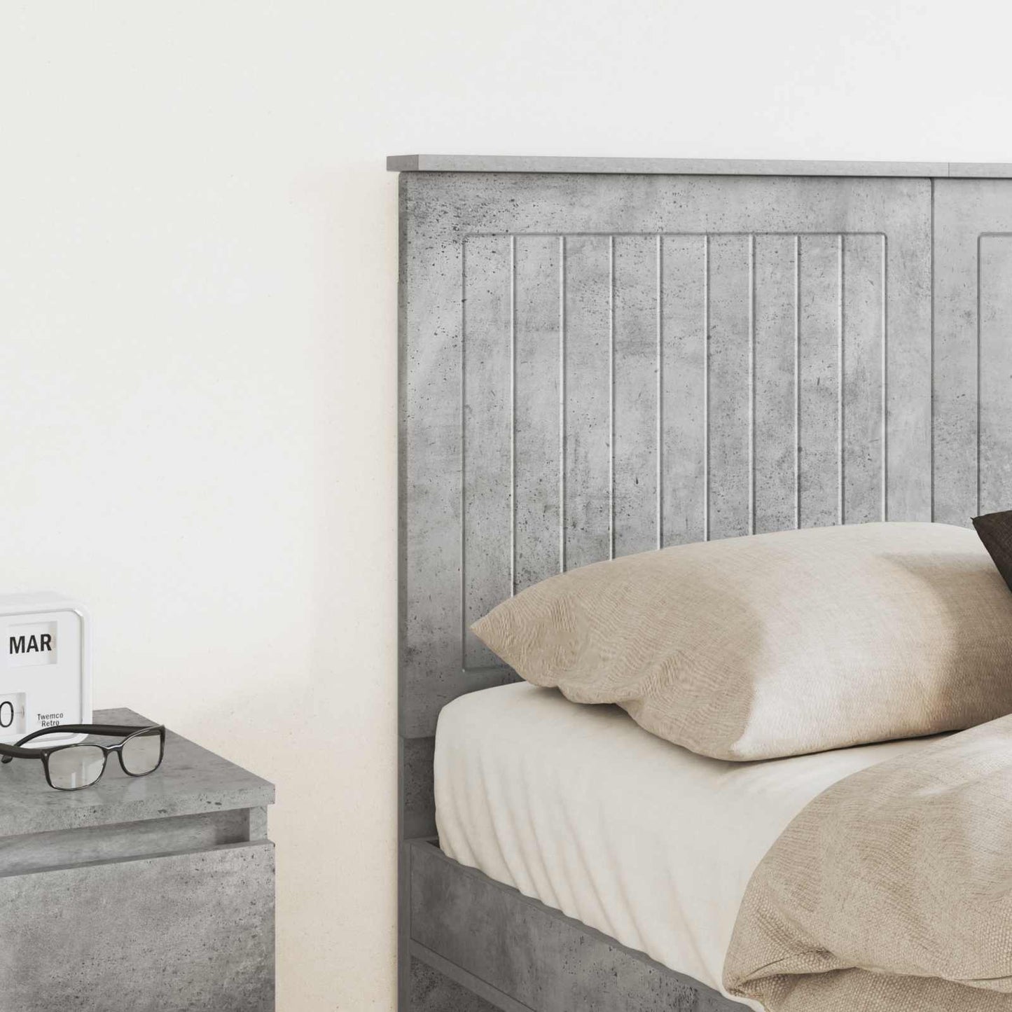 Headboard Concrete Grey Engineered wood