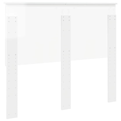 Headboard High Gloss White Engineered wood