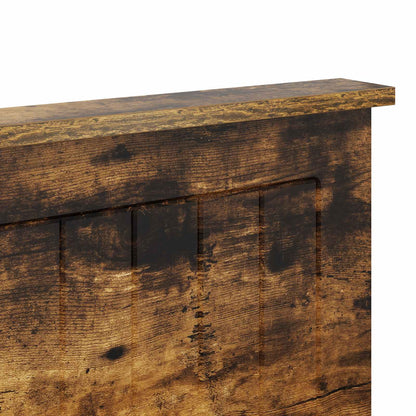 Headboard with Headboard Smoked Oak 120 cm Engineered wood