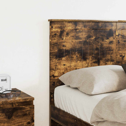 Headboard with Headboard Smoked Oak 120 cm Engineered wood