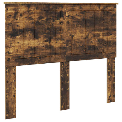 Headboard with Headboard Smoked Oak 120 cm Engineered wood