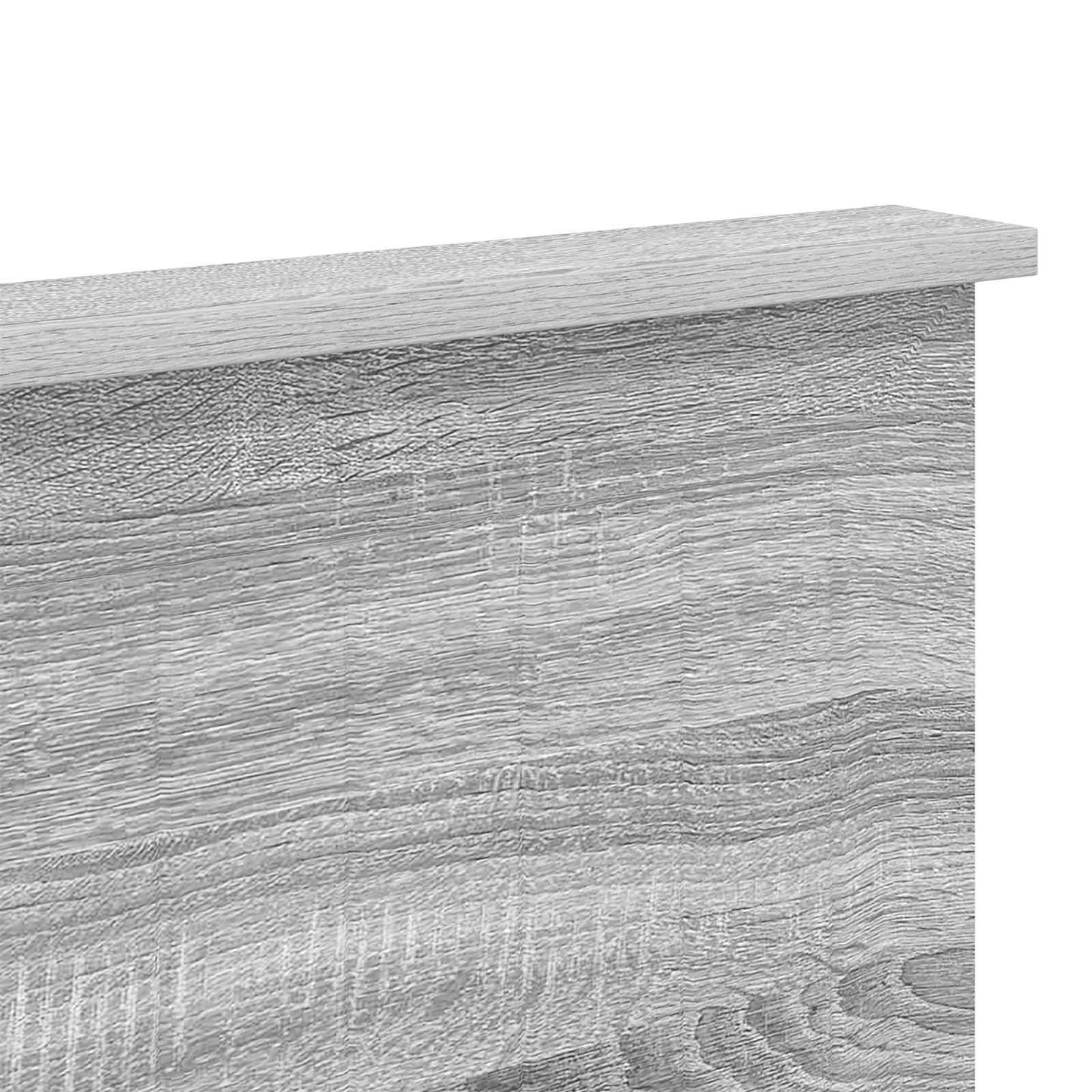 Headboard with Headboard Grey Sonoma 120 cm Engineered wood