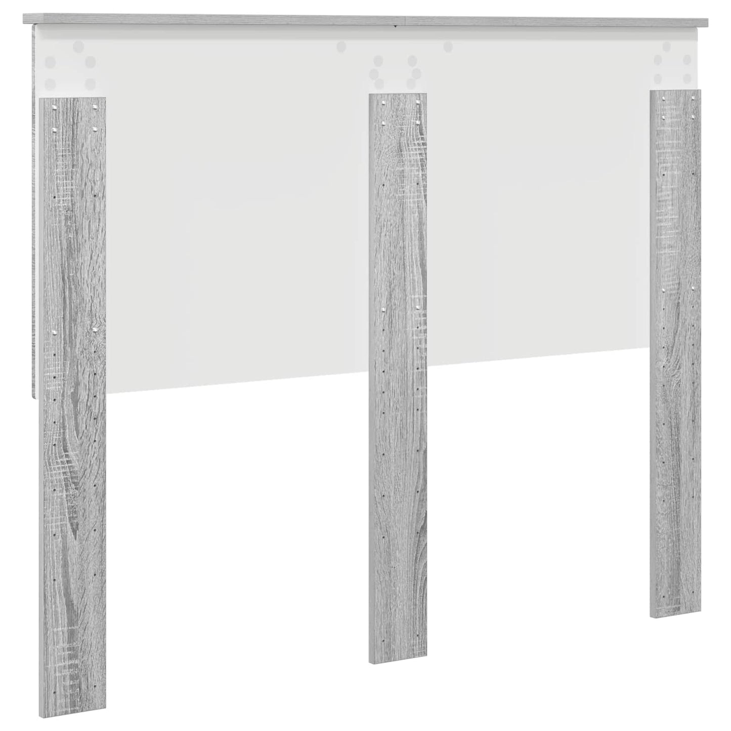 Headboard with Headboard Grey Sonoma 120 cm Engineered wood