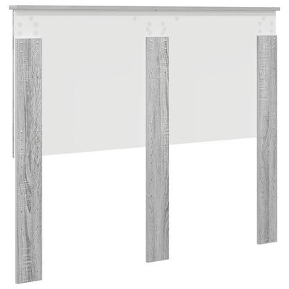 Headboard with Headboard Grey Sonoma 120 cm Engineered wood