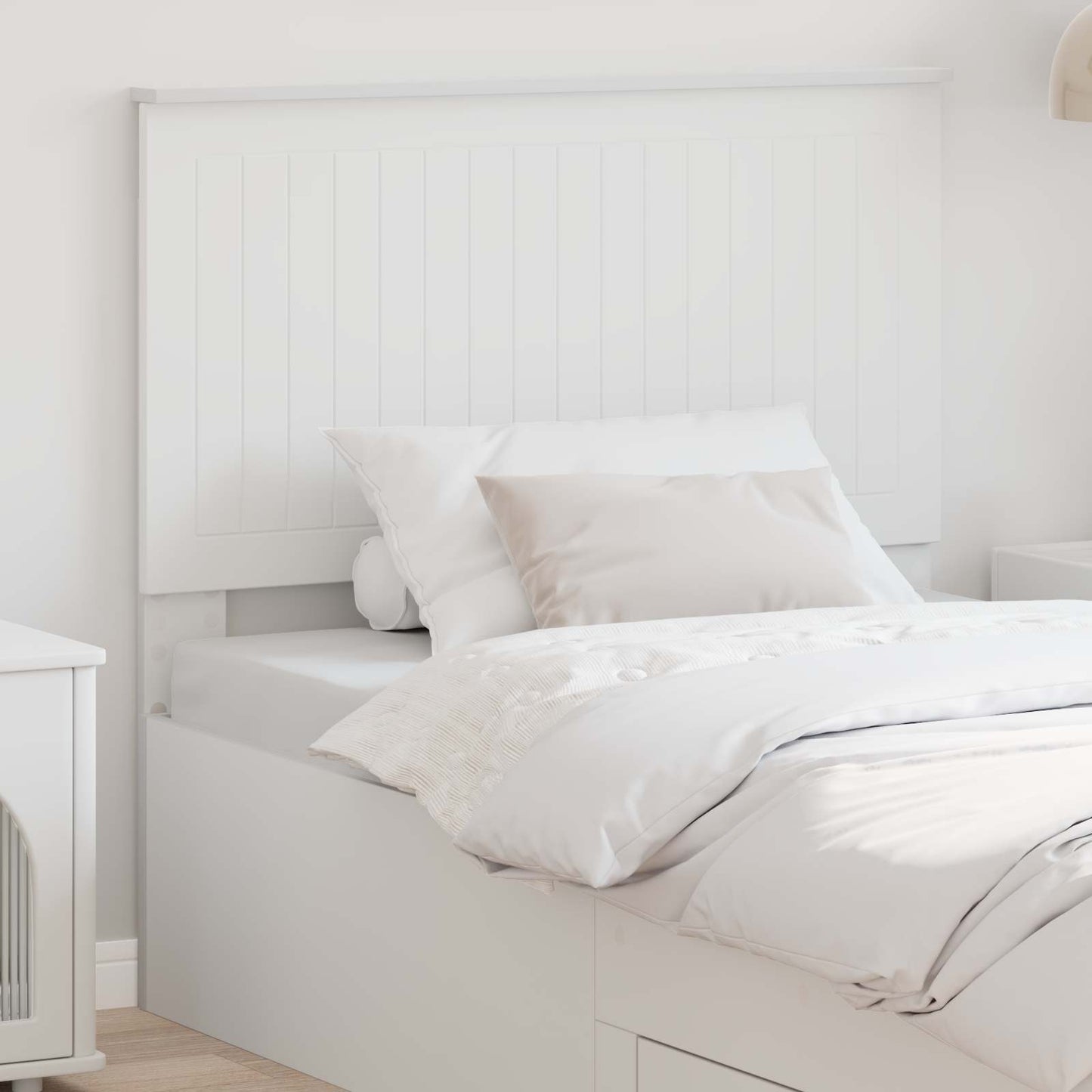 Headboard with Headboard White 100 cm Engineered wood