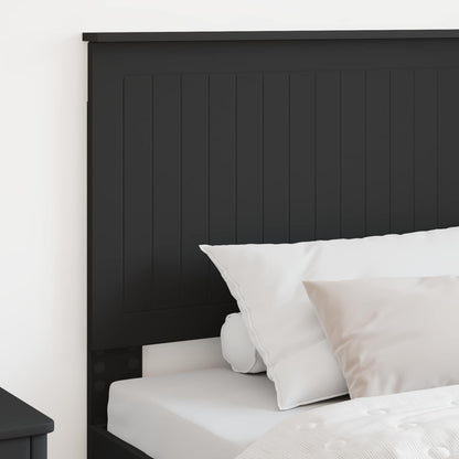 Headboard with Headboard Black Oak 100 cm Engineered wood