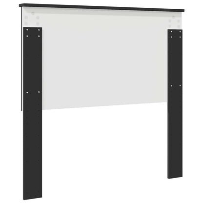 Headboard with Headboard Black Oak 100 cm Engineered wood