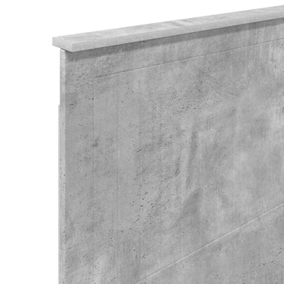 Headboard with Headboard Concrete Grey 100 cm Engineered wood