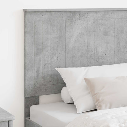 Headboard with Headboard Concrete Grey 100 cm Engineered wood