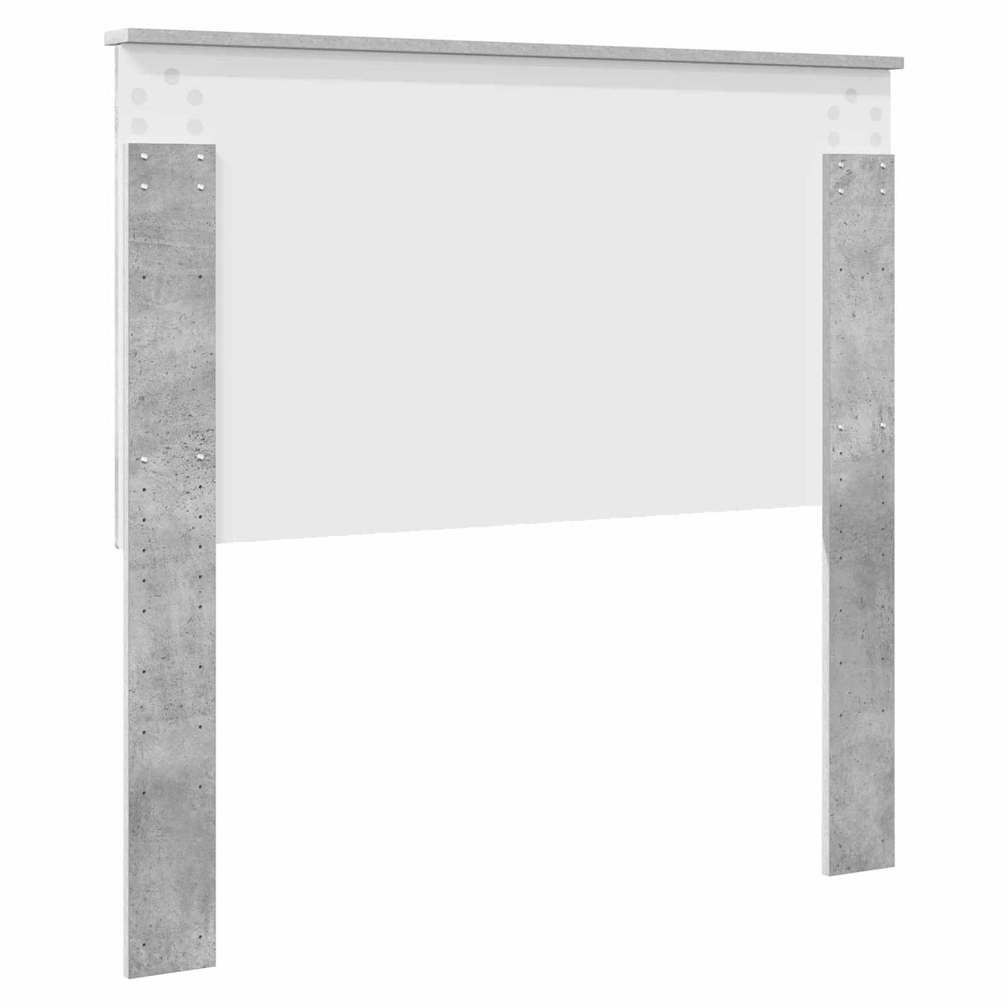 Headboard with Headboard Concrete Grey 100 cm Engineered wood