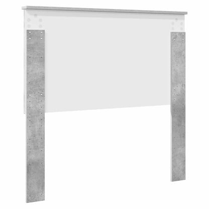 Headboard with Headboard Concrete Grey 100 cm Engineered wood