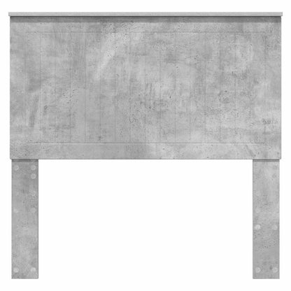 Headboard with Headboard Concrete Grey 100 cm Engineered wood