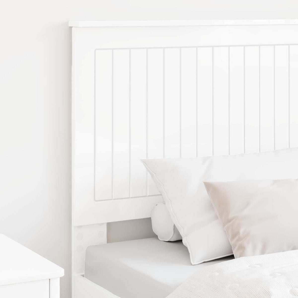 Headboard High Gloss White Engineered wood