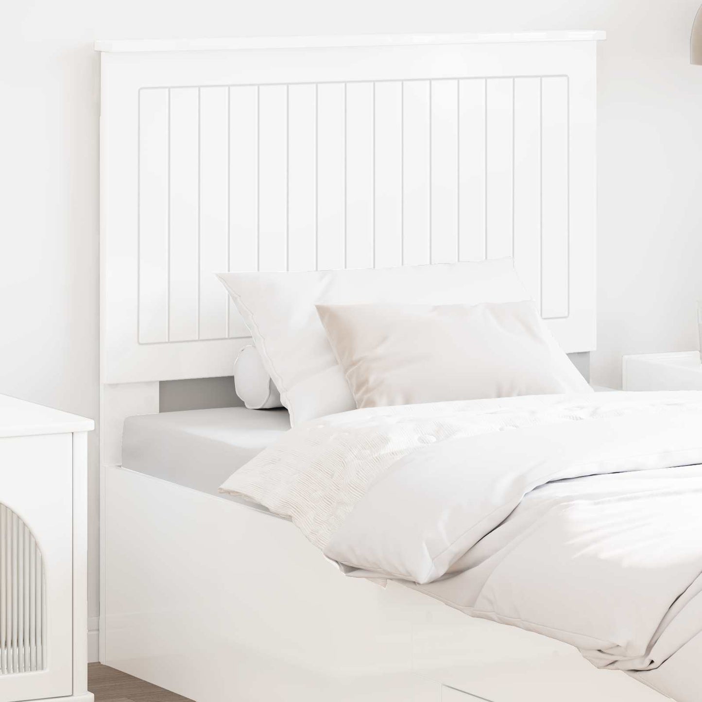 Headboard Gloss White Engineered wood