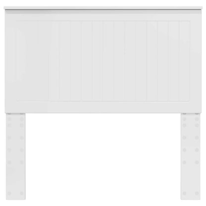 Headboard with Headboard Gloss White 100 cm Engineered wood