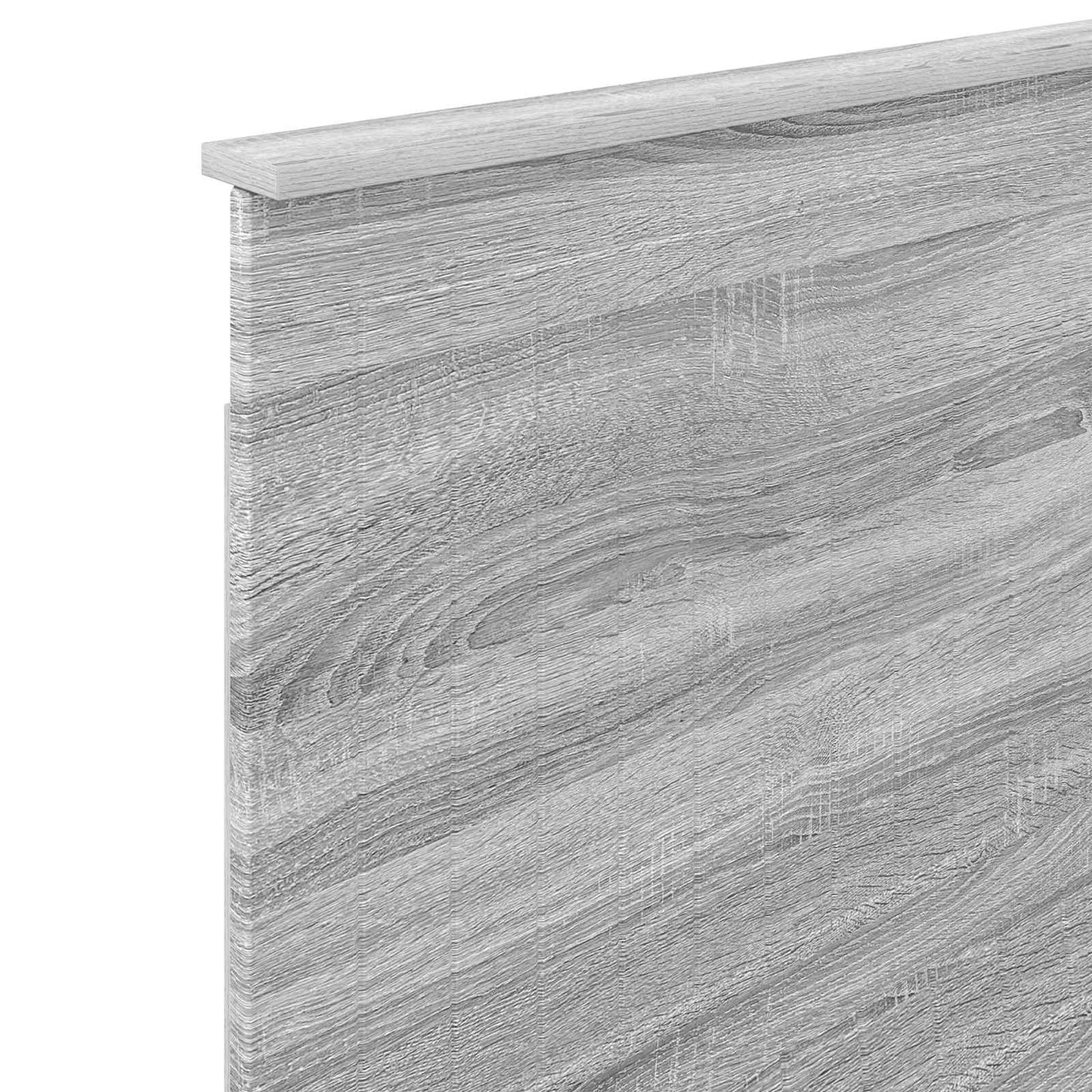 Headboard with Headboard Grey Sonoma 100 cm Engineered wood