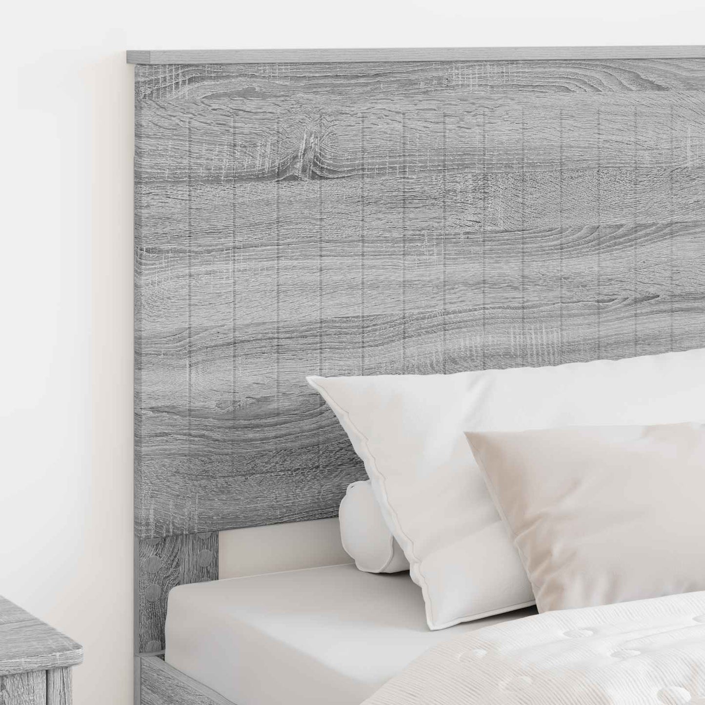 Headboard with Headboard Grey Sonoma 100 cm Engineered wood