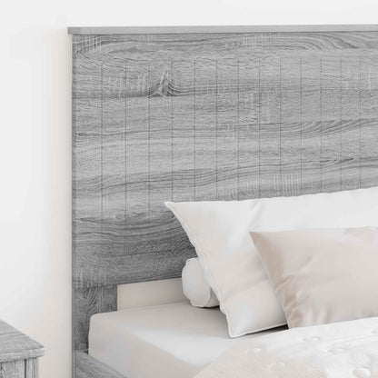 Headboard with Headboard Grey Sonoma 100 cm Engineered wood