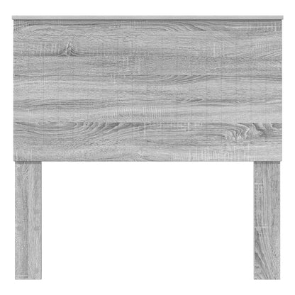 Headboard with Headboard Grey Sonoma 100 cm Engineered wood