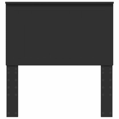Headboard with Headboard Black Oak 90 cm Engineered wood