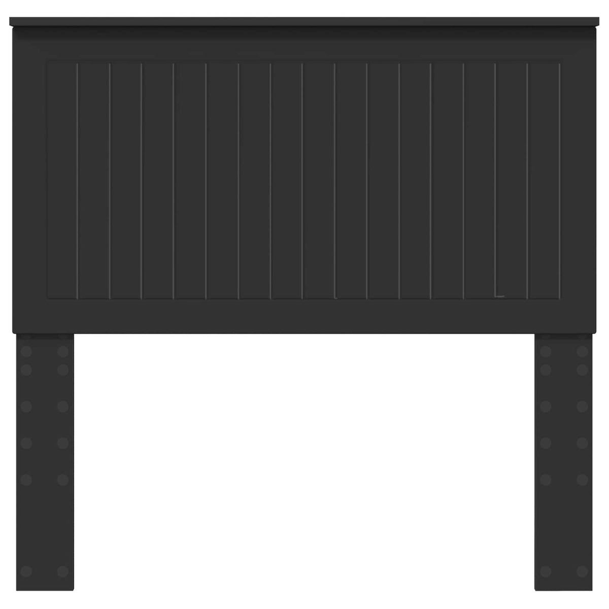 Headboard Black Engineered wood