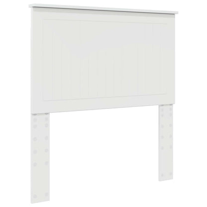 Headboard with Headboard Gloss White 90 cm Engineered wood