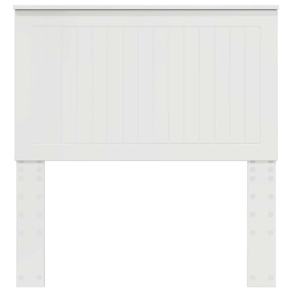Headboard with Headboard Gloss White 90 cm Engineered wood